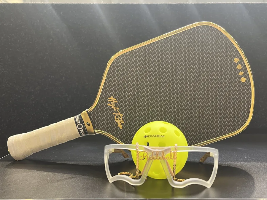Pickleball paddles and coaching equipment